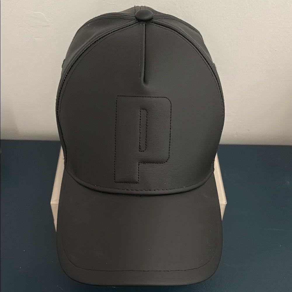 Black Cap with Embossed P Logo